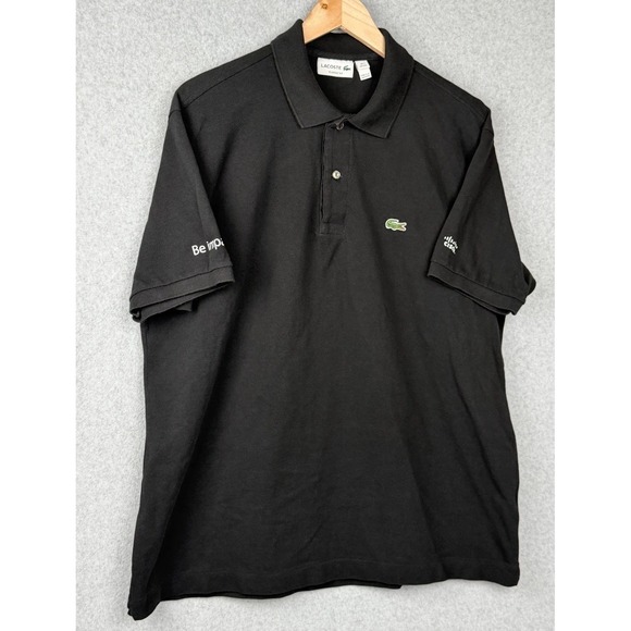 Lacoste Other - Lacoste Classic Fit Black Polo Shirt XXL Cisco Avnet Be Impactful 100% Cotton